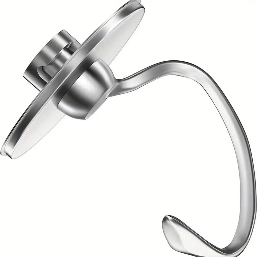 Kitchenaid Mixer Hand Mixer - キッチンエイド調理器具アクセサリーと生地用ステンレススチールフック1個、4.5および5QTの縦型ミキサーアクセサリーに適しています。