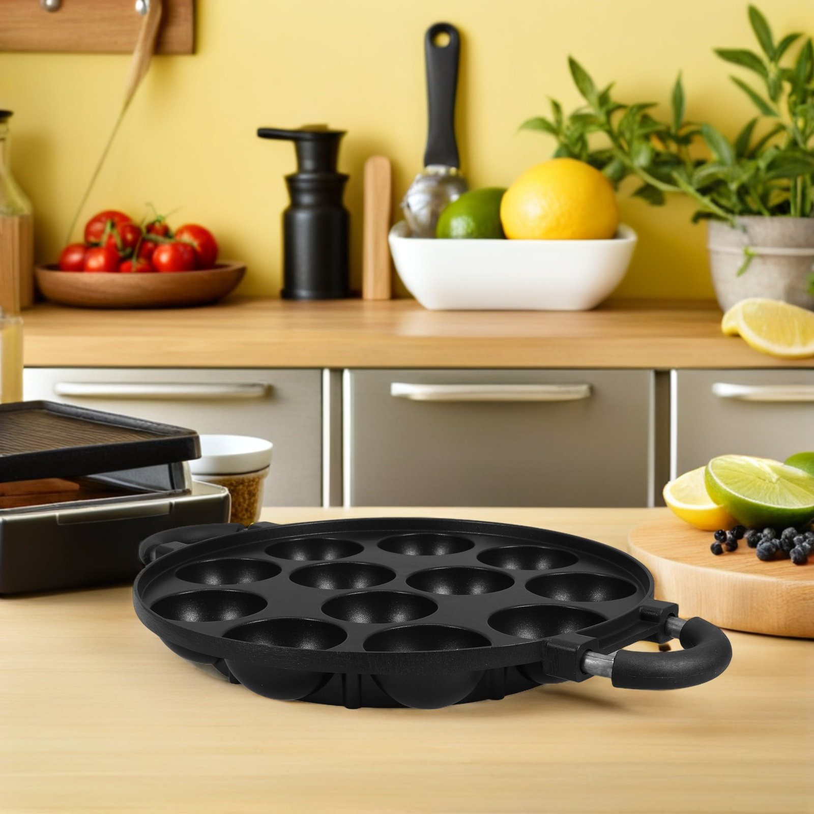 12穴のたこ焼き器、焦げ付き防止加工、日本のたこ焼き用、ミー - Takoyaki Grill Plate のレビューと価格