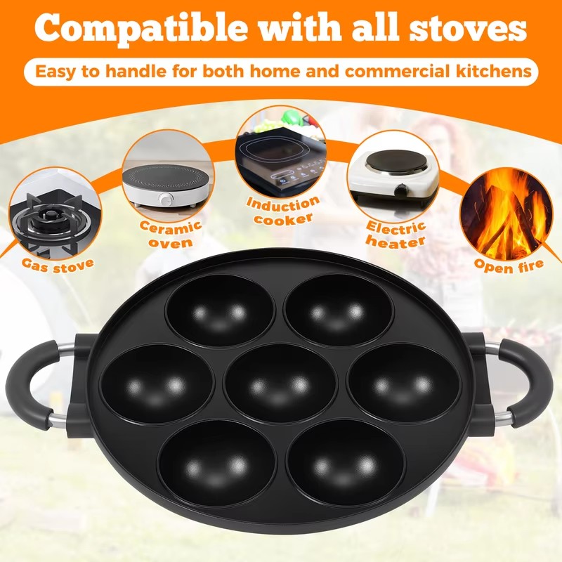 家庭で手軽にタコ焼きやパンケーキボールを作れる、焦げ付き防止 - Takoyaki Grill Plate のレビューと価格