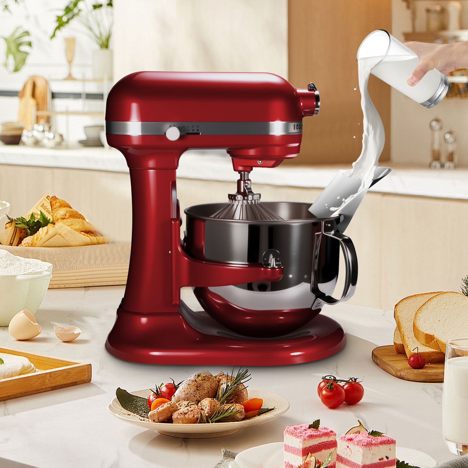 スタンドミキサー用ステンレススチール製ティッピングガード1個 - Kitchenaid Mixer Hand Mixer のレビューと価格