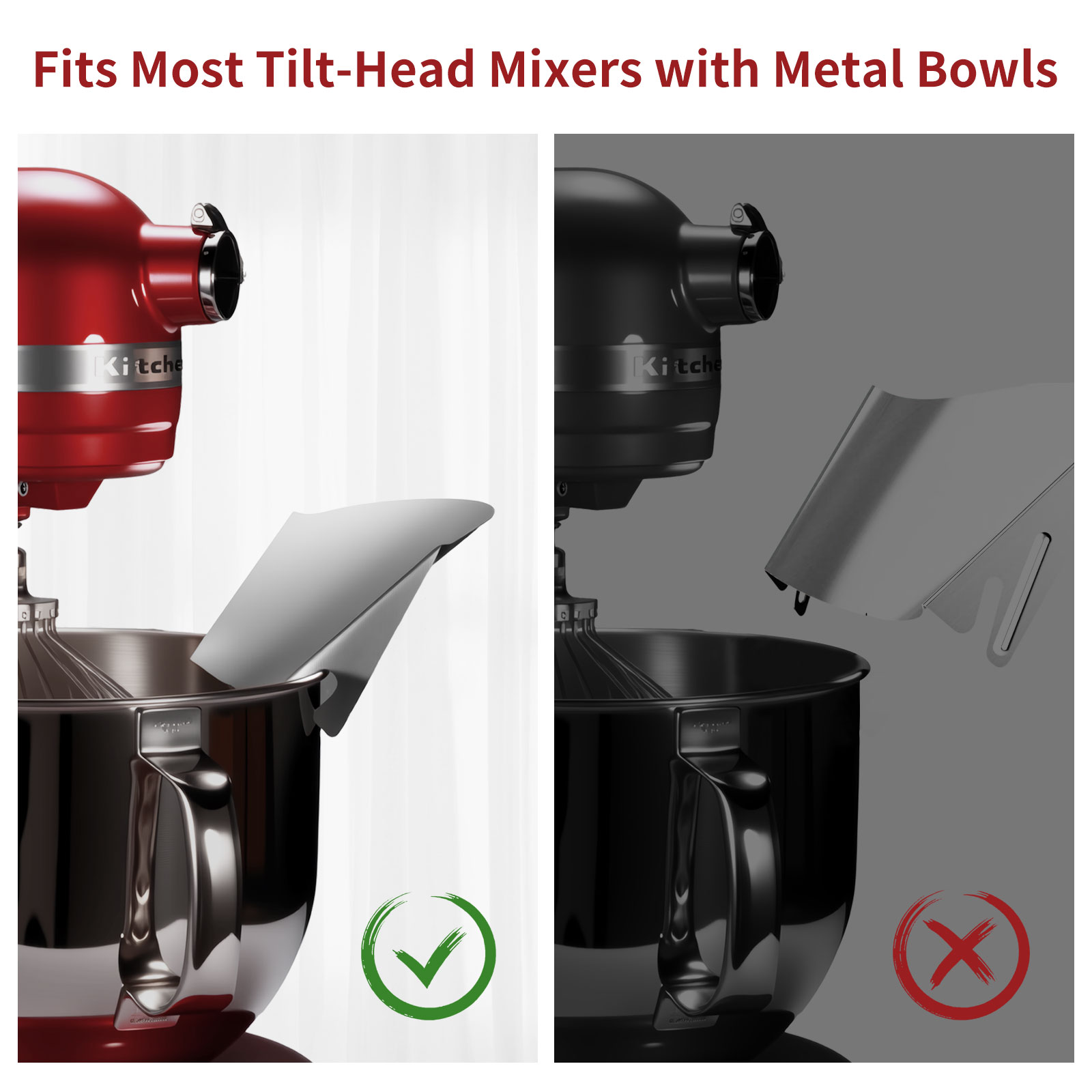 スタンドミキサー用ステンレススチール製ティッピングガード1個 - Kitchenaid Mixer Hand Mixer のレビューと価格