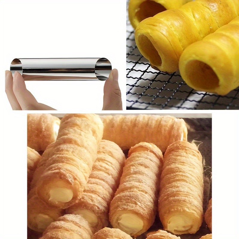 ステンレス製のカンノーリチューブ、ノンスティッククリームホー - Danish Pancake Pan のレビューと価格